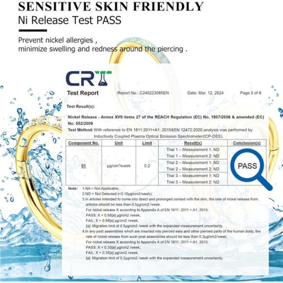 5PCS Surgical Steel Nose Rings - Hinged Hoops for Septum, Daith, Cartilage - Picture 2 of 7